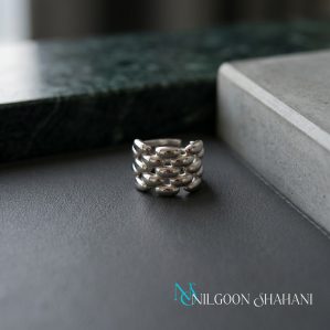 Inter Loked Silver Ring
