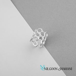 Honeycomb Silver Ring